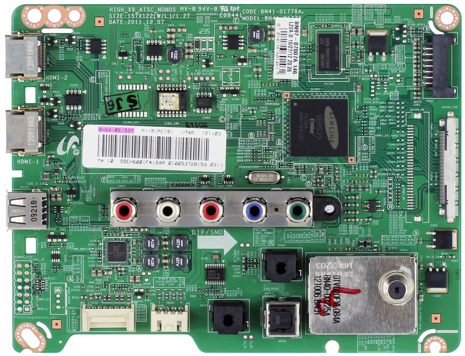 Samsung BN94-06152A Main Board for UN55EH6001FXZA - Click Image to Close